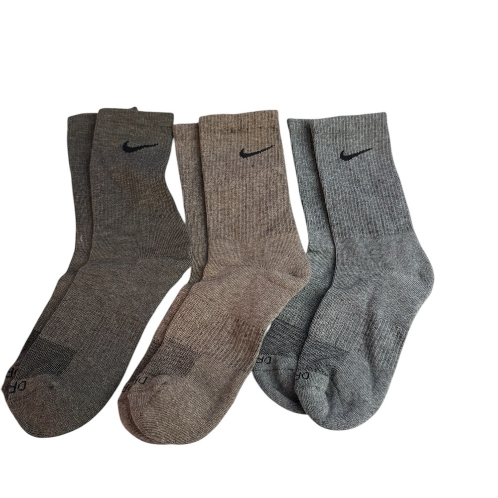 Nike set of 3 earth tone socks